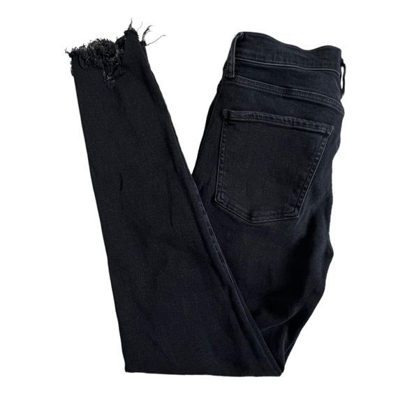 Agolde Womens‎ Faded Black Mid Rise Distressed Sophie Skinny Jeans Size 28 - Picture 1 of 8